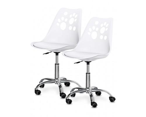 Комплект (2шт) дитяче крісло Evo-Kids Indigo White (арт H-232 W/W-Х2) 