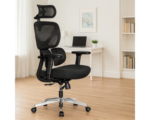 Крісло Mealux D1 Duo Air Fabric Black (арт. HF-D1 Duo F/B) 