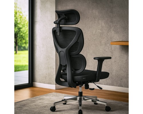 Крісло Mealux D1 Air Fabric Black (арт. HF-D1 F/B) 