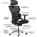 Крісло Mealux Q3 Air Black (арт. HF-Q3 M/B) 