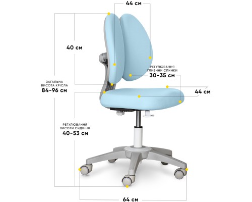 Дитяче крісло Mealux Sprint Duo Lite Blue (арт.Y-412 Lite KBL) 