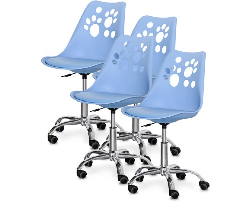 Комплект (4шт) дитяче крісло Evo-Kids Indigo Blue (арт H-232 BL/BL-Х4) 