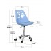 Комплект (4шт) дитяче крісло Evo-Kids Indigo Blue (арт H-232 BL/BL-Х4) 