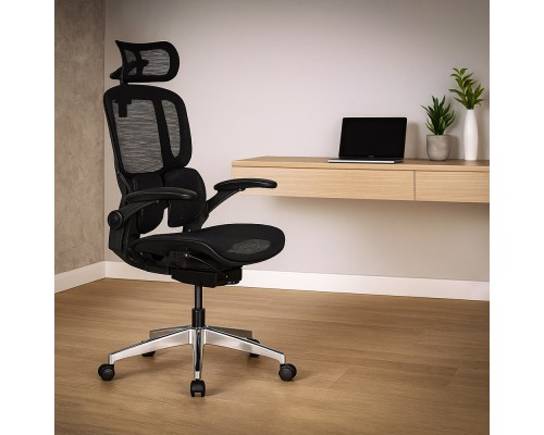 Крісло Mealux S202 Air Black (арт. HF-S202 M/B) 