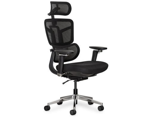 Крісло Mealux S4 Air Fabric Black (арт. HF-S4 F/B) 