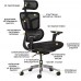 Крісло Mealux S4 Air Fabric Black (арт. HF-S4 F/B) 