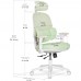 Підліткове офісне крісло Mealux Junior T2 Green (арт. HF-T2 F/KZ) 