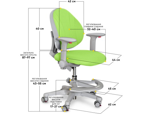 Дитяче крісло Evo-kids Mio KZ (арт.Y-407 KZ) 