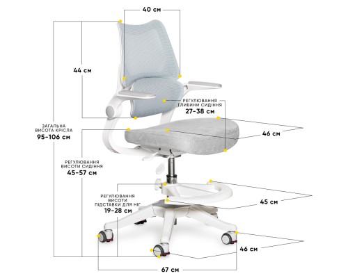 Дитяче крісло Mealux Fantasy Air DB (арт.Y-608 DB) 