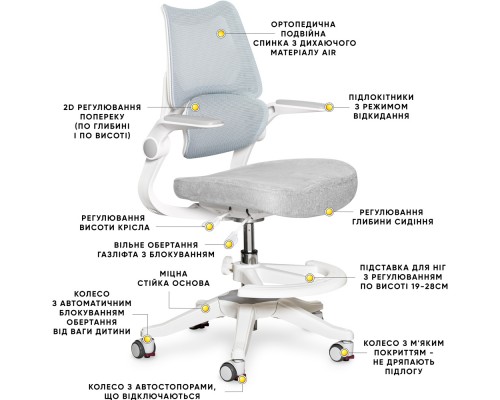 Дитяче крісло Mealux Fantasy Air DB (арт.Y-608 DB) 