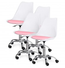 Комплект (4шт) крісло Evo-Kids Capri White / Pink (арт H-231 W/PN -Х4)