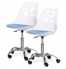 Комплект (2шт) дитяче крісло Evo-Kids Indigo White/Blue (арт H-232 W/BL-Х2)