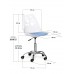 Комплект (2шт) дитяче крісло Evo-Kids Indigo White/Blue (арт H-232 W/BL-Х2) 