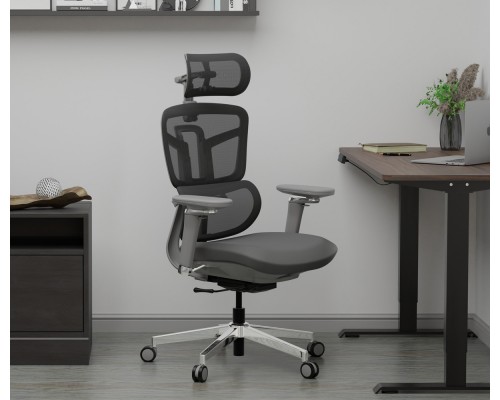 Крісло Mealux S4 Air Fabric Grey (арт. HF-S4 F/G) 