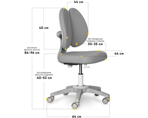 Дитяче крісло Mealux Sprint Duo Lite Grey (арт.Y-412 Lite G) 