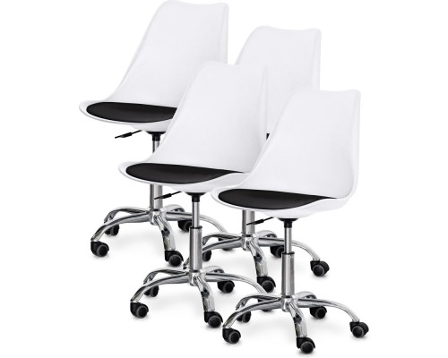 Комплект (4шт) крісло Evo-Kids Capri White / Black (арт H-231 W/B-Х4) 