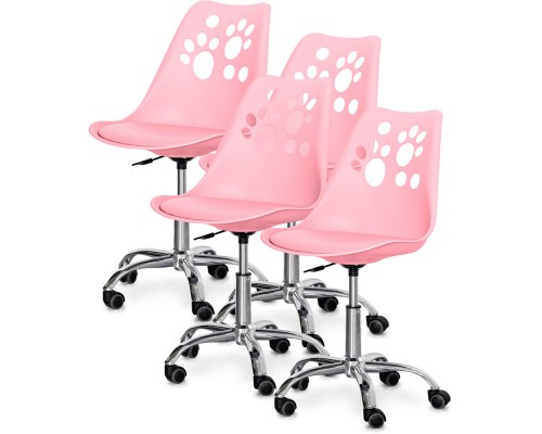 Комплект (4шт) дитяче крісло Evo-Kids Indigo Pink (арт H-232 PN/PN-Х4)) 