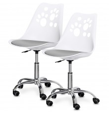 Комплект (2шт) дитяче крісло Evo-Kids Indigo White / Grey (арт H-232 W/G -Х2)
