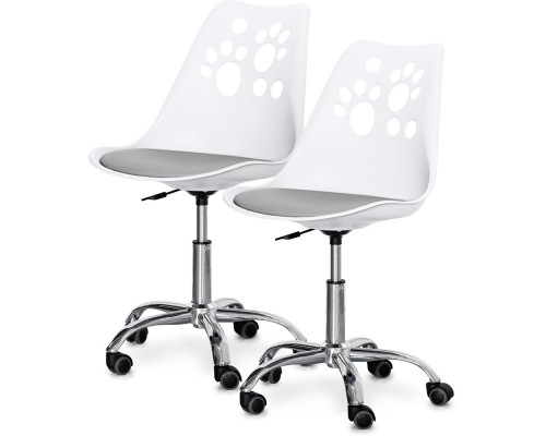 Комплект (2шт) дитяче крісло Evo-Kids Indigo White / Grey (арт H-232 W/G -Х2) 