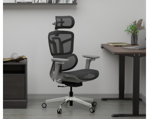 Крісло Mealux S4 Air Grey (арт. HF-S4 M/G) 