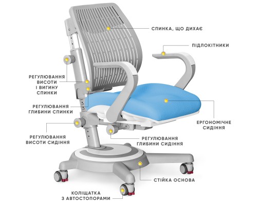 Крісло Mealux Ergoback BL (арт.Y-1020 BL) 