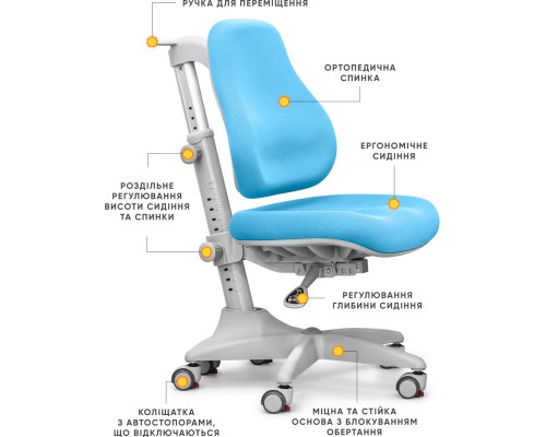 Крісло Mealux Match KBL gray base (арт.Y-528 KBL) 