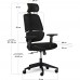 Крісло Mealux Leo Air Black (арт.Y-543 KB) 