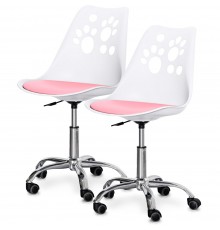 Комплект (2шт) дитяче крісло Evo-Kids Indigo White / Pink (арт H-232 W/PN-Х2)
