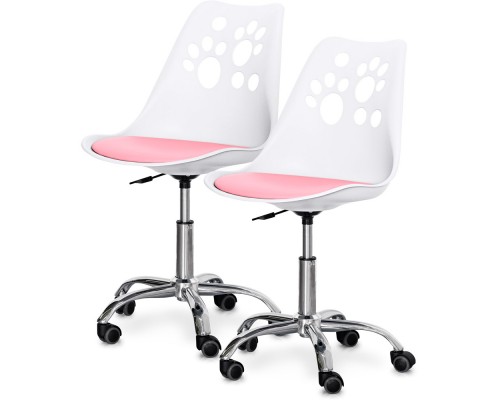 Комплект (2шт) дитяче крісло Evo-Kids Indigo White / Pink (арт H-232 W/PN-Х2) 