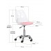 Комплект (2шт) дитяче крісло Evo-Kids Indigo White / Pink (арт H-232 W/PN-Х2) 