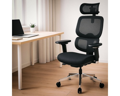 Крісло Mealux D2 Air Fabric Black (арт. HF-D2 F/B) 