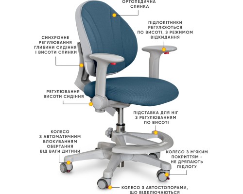 Дитяче крісло Evo-kids Mio-DB (арт.Y-407 DB) 