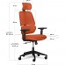 Крісло Mealux Leo Air Orange (арт.Y-543 KBY) 