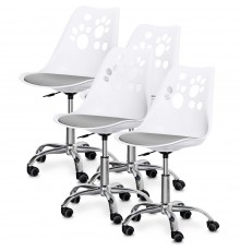 Комплект (4шт) дитяче крісло Evo-Kids Indigo White/Grey (арт H-232 W/G-Х4)