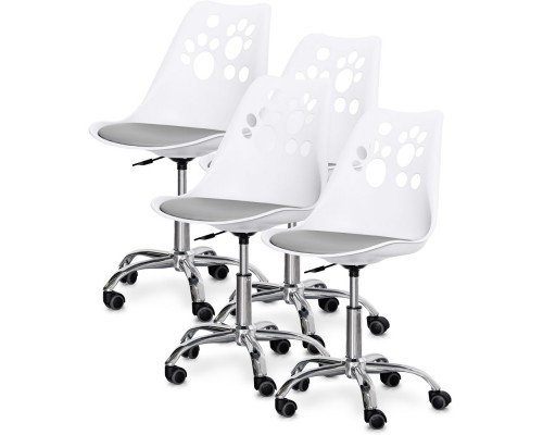 Комплект (4шт) дитяче крісло Evo-Kids Indigo White/Grey (арт H-232 W/G-Х4) 