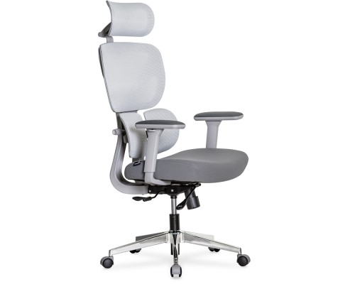 Крісло Mealux D1 Duo Air Fabric Grey (арт. HF-D1 Duo F/G) 