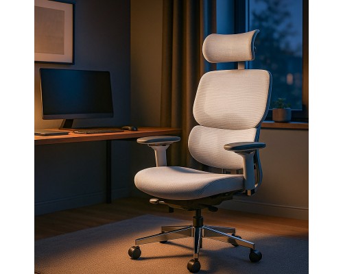 Крісло Mealux D2 Air Fabric Grey (арт. HF-D2 F/G) 