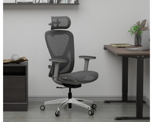 Крісло Mealux Q1 Air Grey (арт. HF Q-1 M/G) 
