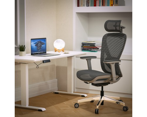 Крісло Mealux Q1 Air Grey (арт. HF Q-1 M/G) 