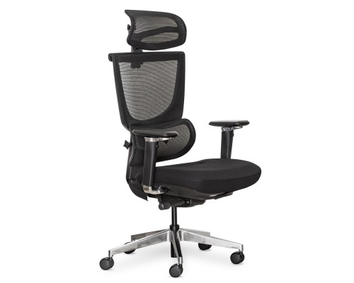 Крісло Mealux S8 Air Fabric Black (арт. HF-S8P F/B) 