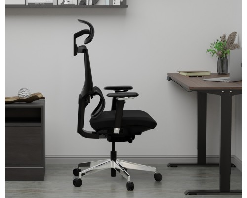 Крісло Mealux S8 Air Fabric Black (арт. HF-S8P F/B) 