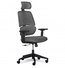 Крісло Mealux Leo Air Dark Grey (арт.Y-543 KBG)