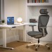 Крісло Mealux Q1 Air Fabric Grey (арт. HF Q-1 F/G) 