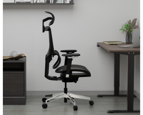 Крісло Mealux S8 Air Black (арт. HF-S8P M/B) 