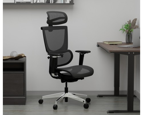 Крісло Mealux S8 Air Black (арт. HF-S8P M/B) 