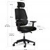 Крісло Mealux Leo Air Plus Black (арт.Y-546 KB) 