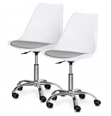Комплект (2шт) крісло Evo-Kids Capri White / Grey (арт H-231 W/G -Х2)
