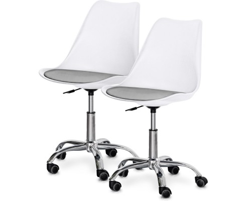 Комплект (2шт) крісло Evo-Kids Capri White / Grey (арт H-231 W/G -Х2) 