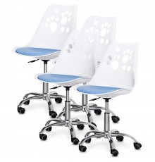 Комплект (4шт) дитяче крісло Evo-Kids Indigo White/Blue (арт H-232 W/BL-Х4)