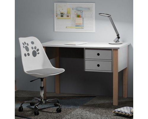 Дитяче крісло Evo-kids Indigo White / Grey (арт H-232 W/G) 